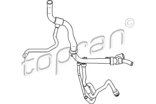 патрубок радиатора Opel 207 731 HANS PRIES