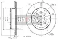 Тормозной диск MAXGEAR 19-1045 вентилируемый передняя ось