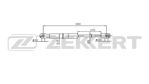 Амортизатор (упор) багажника ZEKKERT GF-2579