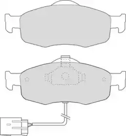 колодки дисковые торм. перед. Ford DBP240766 DURON