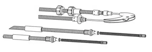 тросик ручного тормоза Ford FO02155 CEF