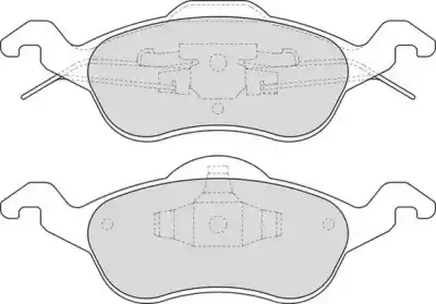 колодки дисковые торм. перед. Ford DBP241318 DURON