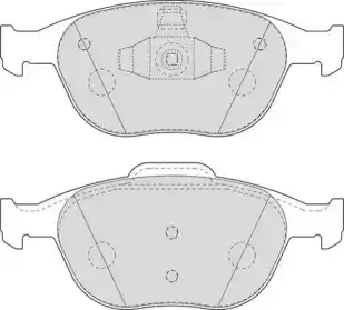 колодки дисковые торм. перед. Ford DBP241568 DURON