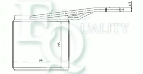 Радиатор печки EQUAL QUALITY RR0089