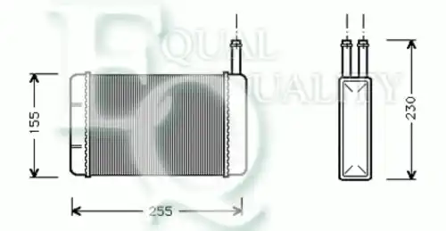 Радиатор печки EQUAL QUALITY RR0016