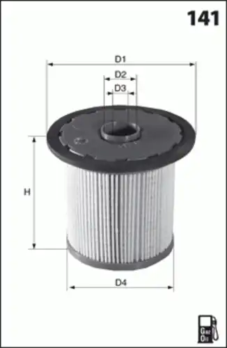 Топливный фильтр MECAFILTER G65