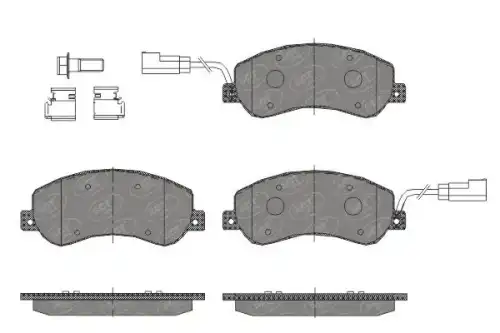Тормозные колодки дисковые SCT SP437