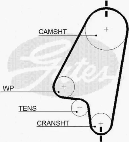 ремкомплект ГРМ Opel 8647 24009 TRISCAN