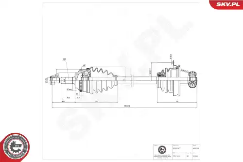 Приводной вал 40SKV403 SKV