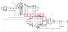 полуось CT1138914 KAMOKA