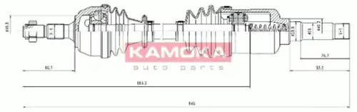 привод правый Peug CT1138906 KAMOKA