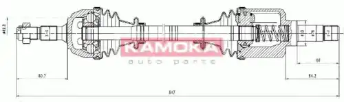 привод левый Peug CT1138905 KAMOKA