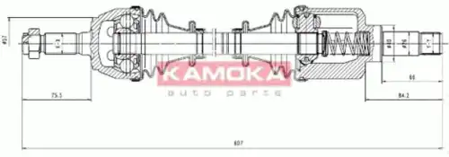привод левый Citr CT1138952 KAMOKA