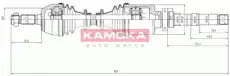 привод правый Citr CT1138953 KAMOKA