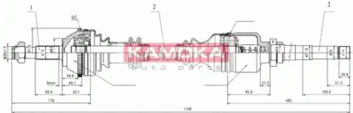 CT1138917A ПОЛУОСЬ KAMOKA РОССИЯ