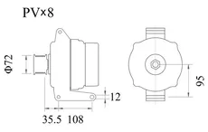 Генератор MG 1200 MAHLE