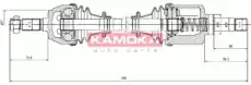 Вал приводной в сборе KAMOKA CT1138933