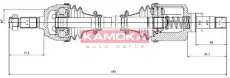 Вал приводной в сборе KAMOKA CT1138933
