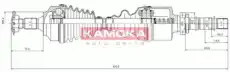 полуось CT1138972 KAMOKA
