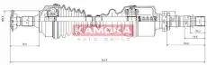 полуось CT1138972 KAMOKA