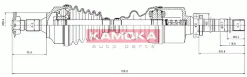 полуось CT1138972 KAMOKA