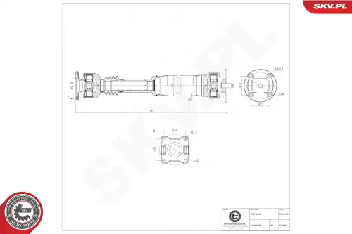 Приводной вал 76SKV142 SKV