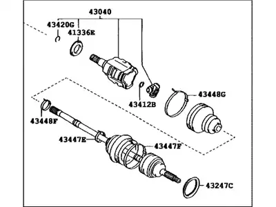 Рулевая тяга TOYOTA / LEXUS 4342020302