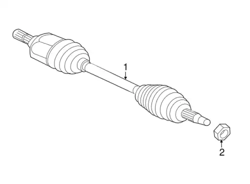 SHAFT ASSY,FR AXLE DRIVE,L 3815A065 MITSUBISHI