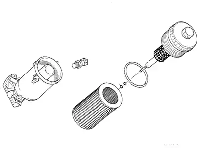 Фильтр масляный BMW 11 42 2 246 395 BMW 3' E36, 5' E34, E39, 7' E38