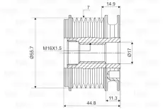 шкив генератора!\ MB W203/W211 1.8 02> 588060 VALEO