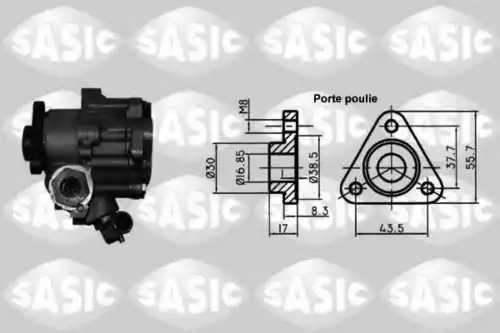 Насос гидроусилителя руля SASIC 7076004