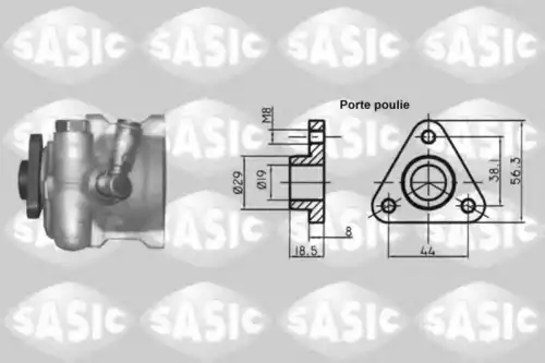 Насос гидроусилителя руля SASIC 7076007