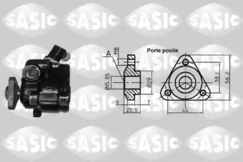 Насос гидроусилителя руля SASIC 7076020