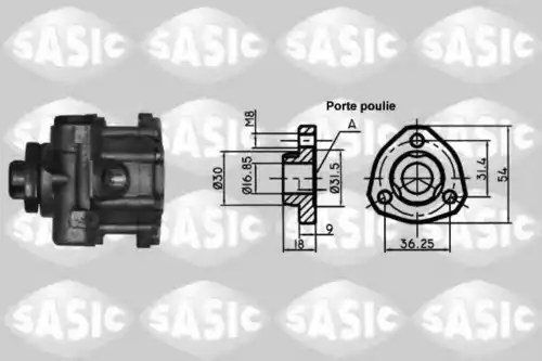 Насос гидроусилителя руля SASIC 7076031