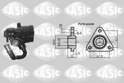 Насос гидроусилителя руля SASIC 7076034