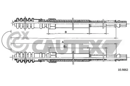 втулка стабилизатора перед.центр. Ford 80930 CAUTEX