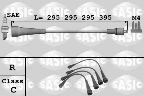 компл. высоковольт. проводов Ren 9284001 SASIC