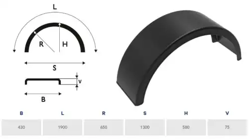 Крыло TECHNICAL MACHINE PARTS TMP1675