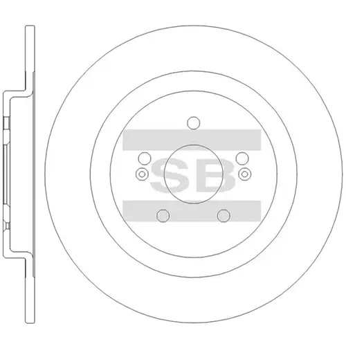 Тормозной диск SANGSIN SD8618