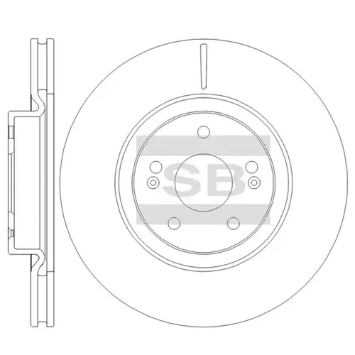 Тормозной диск SANGSIN SD8617