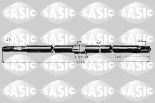 Приводной вал 8012502 SASIC