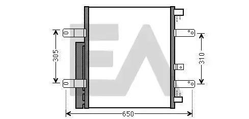 Конденсатор, кондиционер 30C45003 EACLIMA