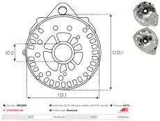 Кронштейн, фланец привода генератора !D129.00 \ ARC3098 AS-PL