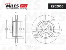 Тормозной диск MILES K202050