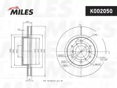 Тормозной диск MILES K002050