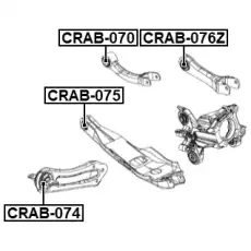 Рычаг подвески FEBEST CRAB-074