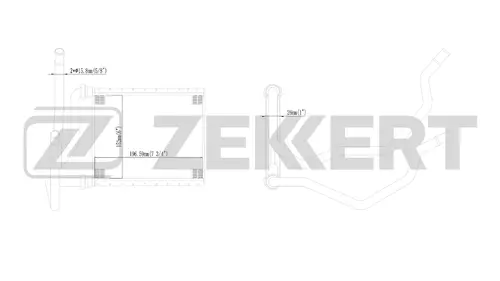 Радиатор печки ZEKKERT MK-5139