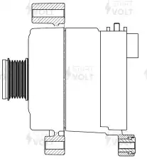 Генератор СТАРТВОЛЬТ LG 2612