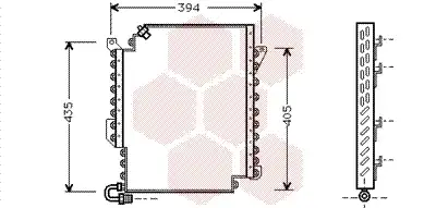 Радиатор кондиционера (конденсатор) VAN WEZEL 03005135