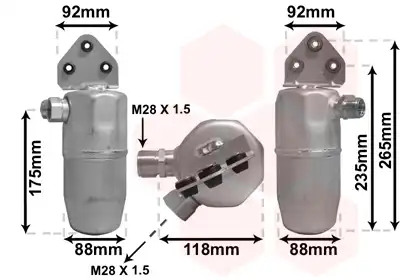 Осушитель кондиционера VAN WEZEL 0300D004